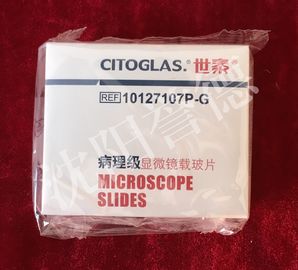 China × padrão 25mm das placas de vidro 75mm do microscópio da histologia, espessura de 1.0mm-1.2mm distribuidor